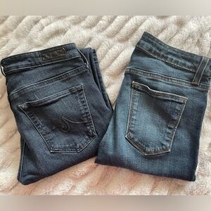 2 PAIR - AG & Just Black Jeans - size 26